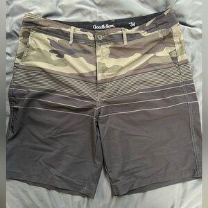 Goodfellow & Co Camouflage Swim Trunks in Green and Gray